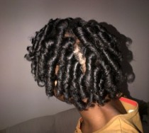 Curlformers curls on natural hair