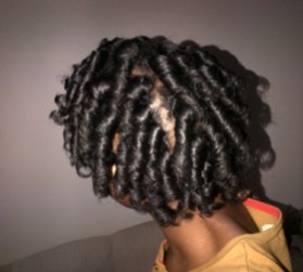 Curlformers curls on natural hair